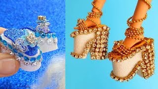 10 DIY  МИНИАТЮРНАЯ  Barbie обувь: ТУФЛИ, БОСОНОЖКИ И МНОГОЕ ДРУГОЕ ? Своими руками