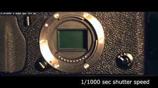 Slow motion camera shutter - Fujifilm X-PRO1 (2,000 fps)