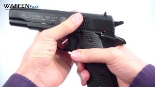 Colt Government 1911A1 4,5mm Diabolo - CO² Waffen Test, www.waffenfuzzi.de