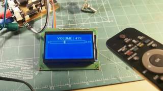 TDA7318 + LM3886 + ATMEGA + LCD + ENKODER + RC5  - RCTRUCK.PL