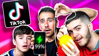 PROBAMOS LIFE HACKS VIRALES de TIKTOK con MIS PRIMOS *Muy Locos* - ElChurches