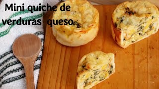 MINI QUICHE DE VERDURAS Y QUESO