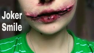 (HALLOWEEN) ГРИМ: УЛЫБКА ДЖОКЕРА/JOKER'S SMILE MAKEUP TUTORIAL