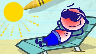 Pencilmate's Vacation!! - New Pencilmation Cartoons