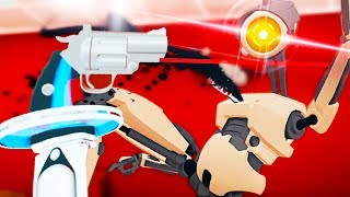 BRINGING A GUN TO A KNIFE FIGHT IN VIRTUAL REALITY!! (Budget Cuts VR HTC Vive Gameplay)