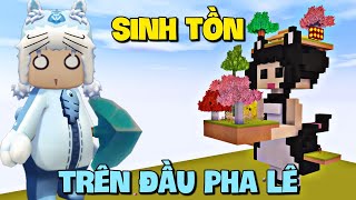 Thử thách sinh tồn trên đầu Skin Pha Lê trong Mini World | Meowpeo