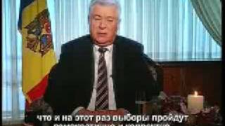 Voronin felicita poporul din Republica Moldova cu prilejul anului nou