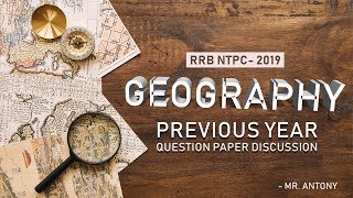 RRB NTPC - Geography Previous Year Question Paper Discussion  - SET 1 - (தமிழில்) - Mr. Antony