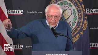 WATCH: Bernie Sanders speaks about delayed Iowa caucus results