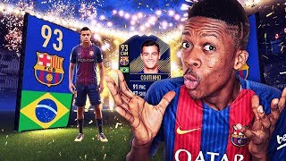 I GOT THE BARCELONA COUTINHO (THE RAREST CARD ON FIFA 18)