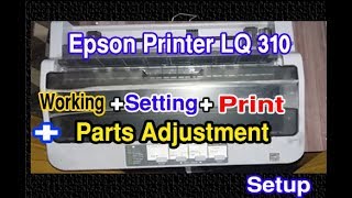 Epson lq 310 Printer Complete Setting/Repairing/Print/working ( Set printing problem)