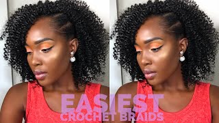 Easiest Curly Crochet Braids (Protective Style)