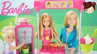 Barbie Heladeria de Yogurt con Play Doh -  Juegos  Serie de Muñeca Barbie en Español
