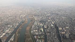 羽田空港 新ルート RWY16Ｌ 着陸