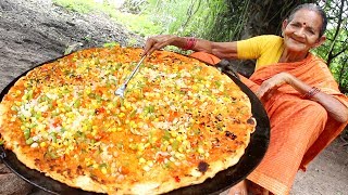 Indian Biggest Special Pizza by Grandma || Myna Street Food