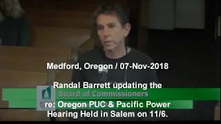 Update to Jackson County BOC re: Pacific Power v. Josephine County, et al. - Randal Barrett