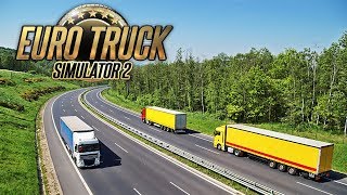 ? ЕТС 2. Перевозки тяжелой строительной техники по зимним дорогам в Euro Truck Simulator 2 ?#20-21