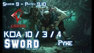 GRF Sword PYKE vs CAMILLE Top - Patch 9.10 KR Ranked