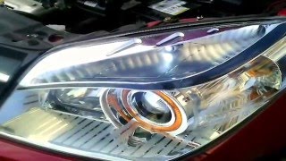 Замена габаритных огней на Geely MK Cross ( диодные лампочки)