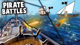 PIRATE SHIP vs ROYAL NAVY!  The BEST Worst Pirate Crew (BlackWake Gameplay - Sea of Thieves Hype!)