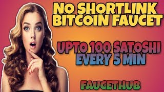 (NO SHORTLINK) UPTO 100 SATOSHI EVERY 5 MIN || HIGH PAYING BITCOIN FAUCET || earn free bitcoin