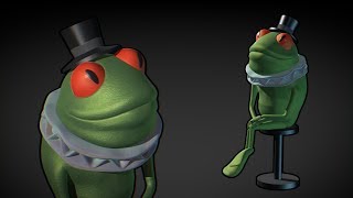 Quick modeling of a simple 3D character in blender. Time-lapse