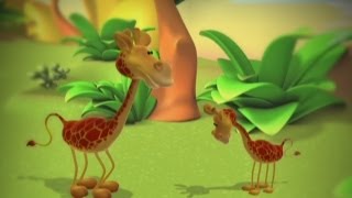 O GIRAFA - Desenhos animados educacionais para aprender animais com crianças