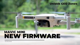 DJI Mavic Mini Firmware Update 2020 Unlocking Geo Zones | v01.00.0400