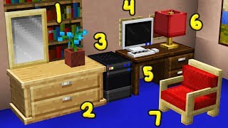 400+ NEW Minecraft Furniture INSTANTLY (Resource Pack)