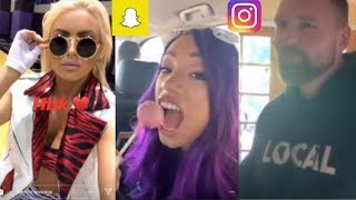 WWE Snapchat/Instagram ft. Dean Ambrose, Sasha Banks, Braun Strowman, Bayley, Miz n MORE