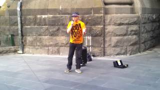 You don't know me - Frankie busking in Melbourne Australia