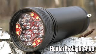 Мощный Фонарь Нового Поколения HunterProLight 4 V3. Фонарь Для Подводной Охоты