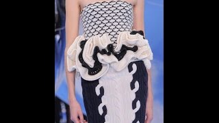 Вязаные платья от Диора. Christian Dior"s knitted dresses.