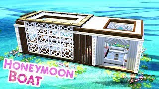 HONEYMOON BOAT | Sims 4 Speed Build