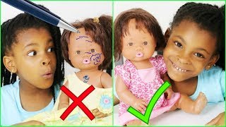 Défilé de mode et Comment enlever du stylo sur les poupées, crash test doll hacks