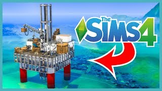 I built an offshore OIL RIG in The Sims 4 (Sims 4 Build)
