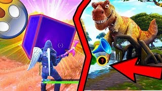 KOSTKA VYTVOŘÍ DINOPARK A ZNIČÍ SALTY SPRINGS!!  - Fortnite Teorie CZ/SK