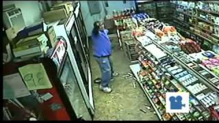 Caught On Tape - Wild In-Store Shootout! (Store Owner Fires Back