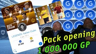 PES 2019 Mobile | LEGENDS: Italian clubs | 1 MILLION GP pack opening | 2 ЛЕГЕНДЫ в паке!