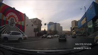 Driving in Moscow city: Беговой - Нагатинский Затон 23/02/2019 (timelapse 4x)