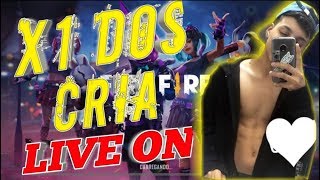 ?FREE FIRE ? AO VIVO -X1 DOS CRIA !!! - RUMO AOS #1000 INSCRITOS