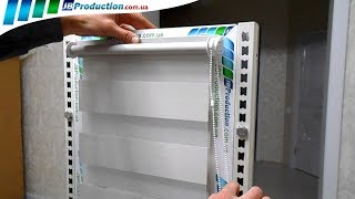Установка Рулонных штор Mini День Ночь 19 Вал и Тканевых роллет Открытого типа с направляющей леской