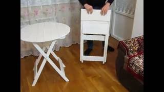 Стол и стул складные