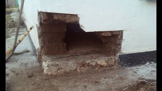 Ремонт саманного дома. От гидроизоляции до мебели. ч1