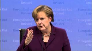 Angela Merkel press conference, Brussels, December 2011