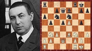 Шахматы. Акиба Рубинштейн. СТРАТЕГИЧЕСКИЙ ПРИЁМ, известный всему миру!