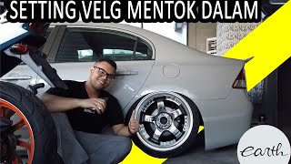 Fitment Setting on Modifikasi Honda Civic FD Stance Cambergang #carvlog #cambergang