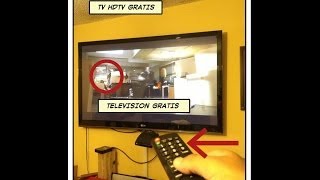 ✔ como ver television gratis hdtv tdt . antena FLAT, {FACIL} con madera y latas.