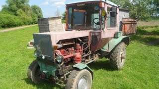 Самодельный трактор двигатель Т-40