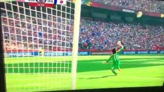 2015 Women's World Cup Final: USA's Carli Lloyds goal from midfield